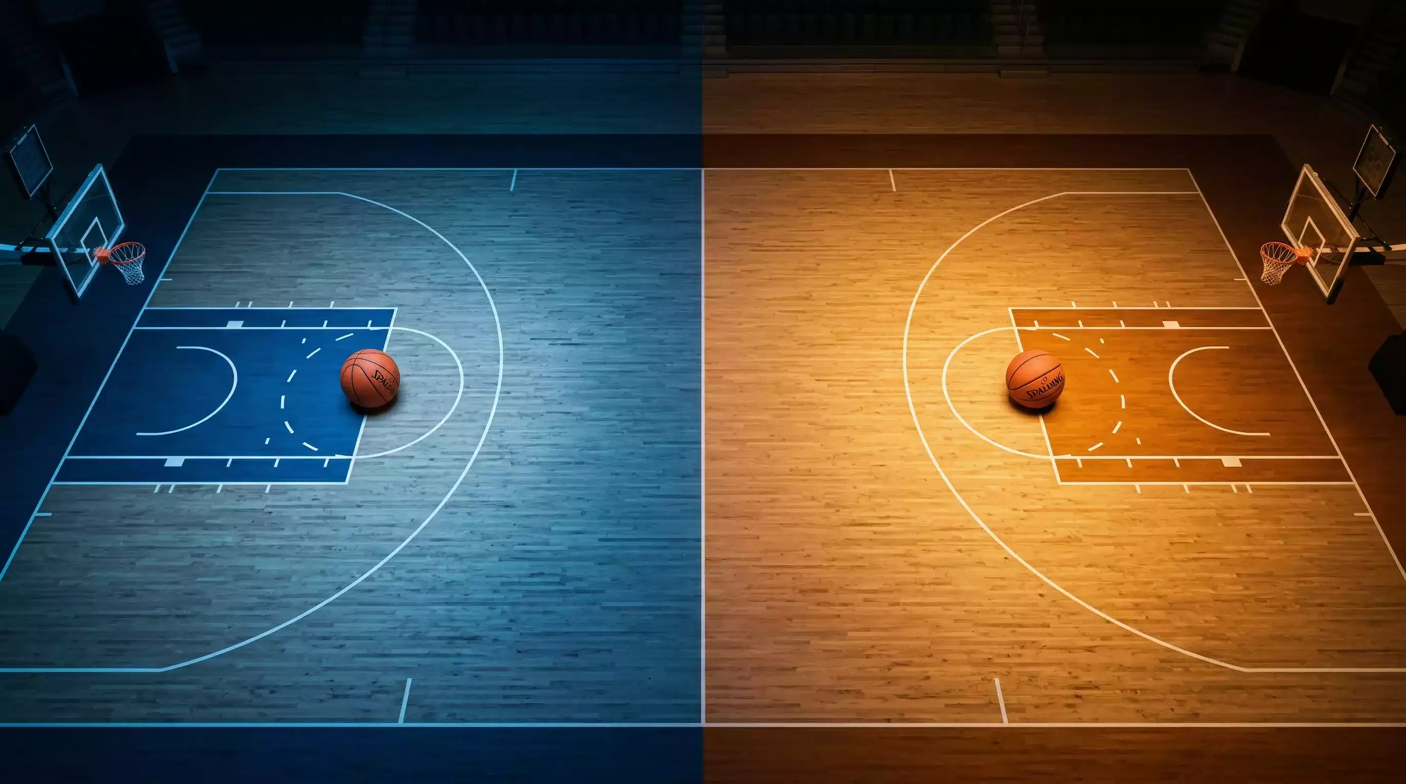Carte des États-Unis divisée montrant les équipes NBA des conférences Est et Ouest